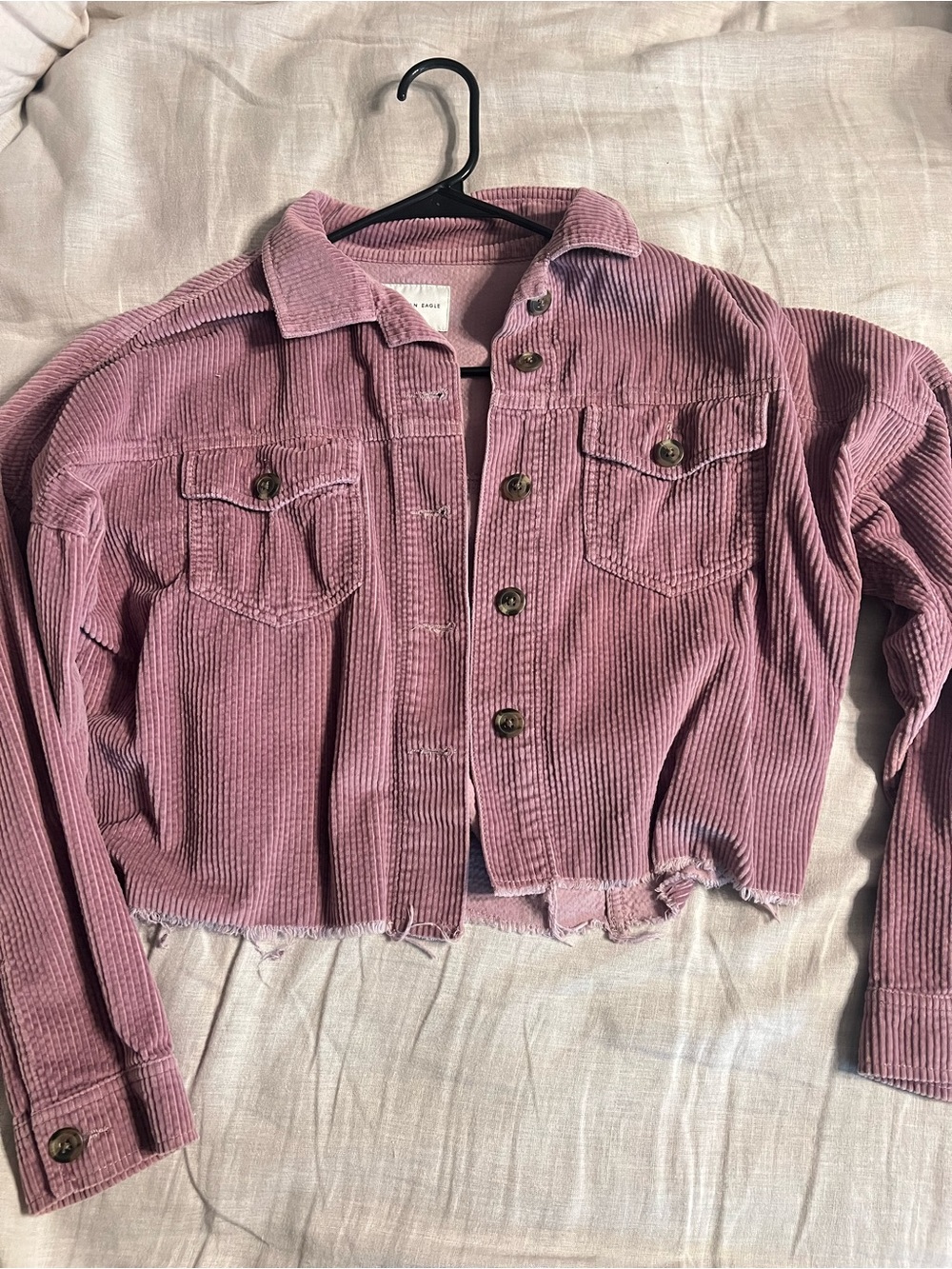 American Eagle Dusty Rose Corduroy Jacket